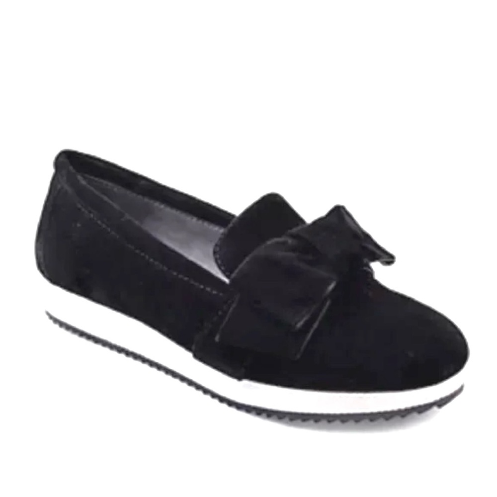 Adrienne Vittadini Black Velvet Shoes, Sz 8
